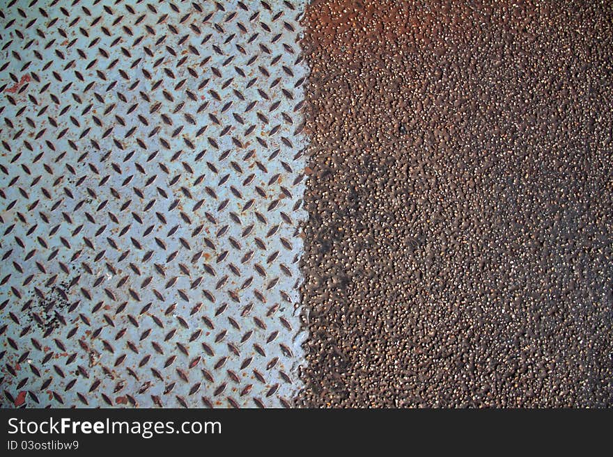 Rusty metal mix with rubber mat abstract background texture. Rusty metal mix with rubber mat abstract background texture.