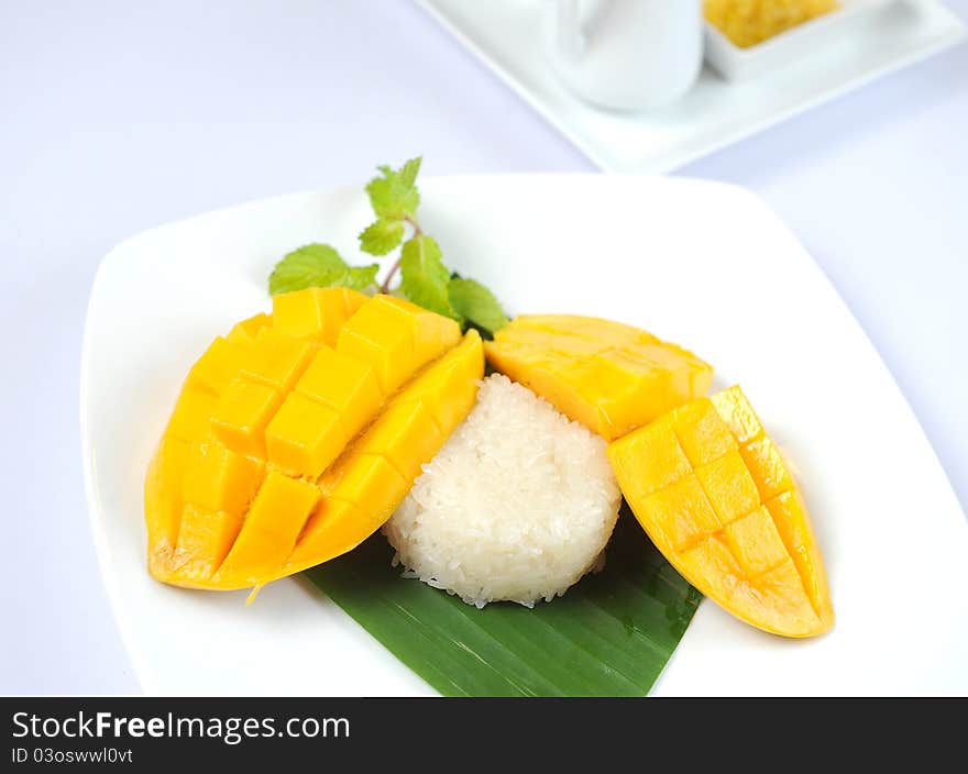 Thai S Dessert Mango Sticky Rice