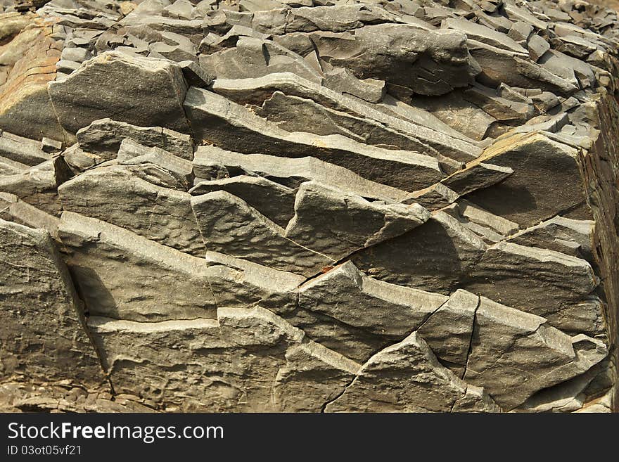 Mountain stone- A photo close up