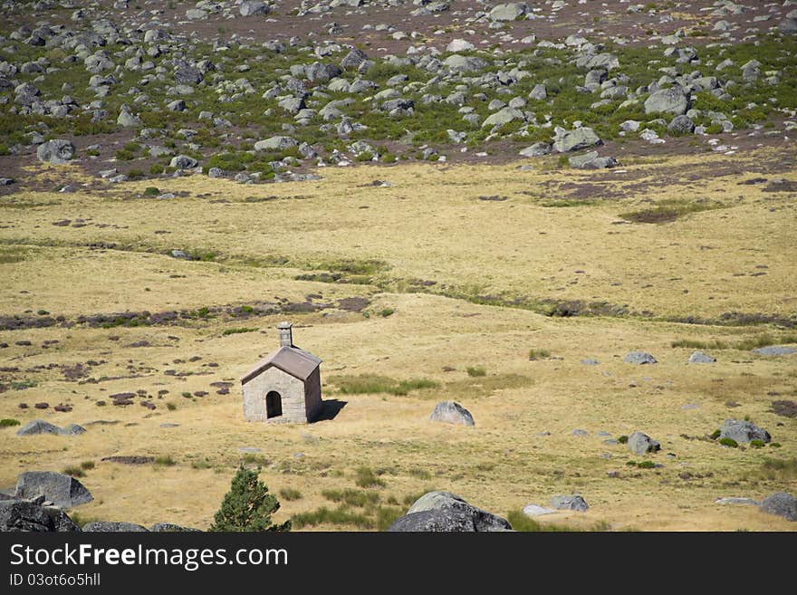 Chapel in Estrela Montain, Portugal