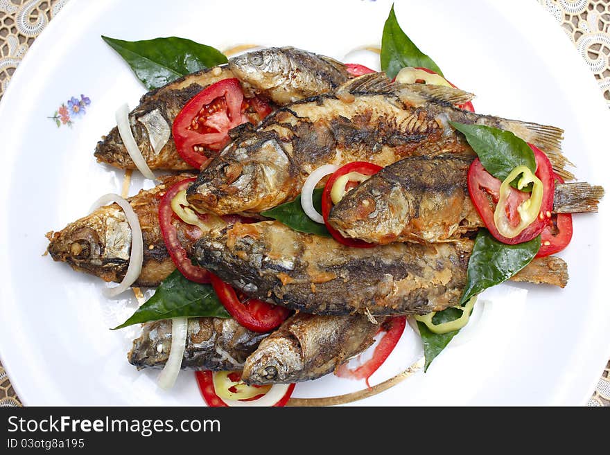 Fried carp