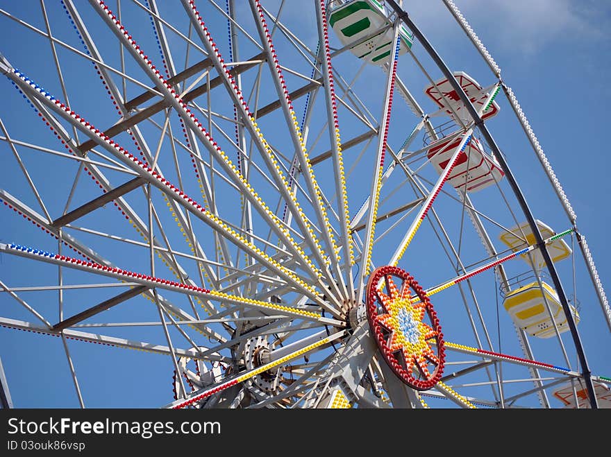 A Close Up of a Ferris Wheel