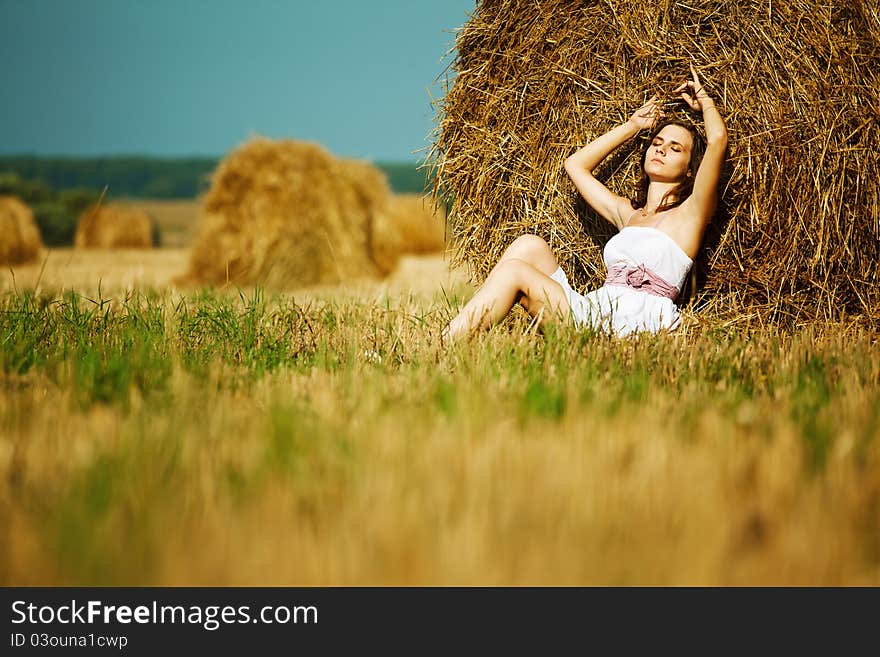 Beautiful girl enjoying the nature