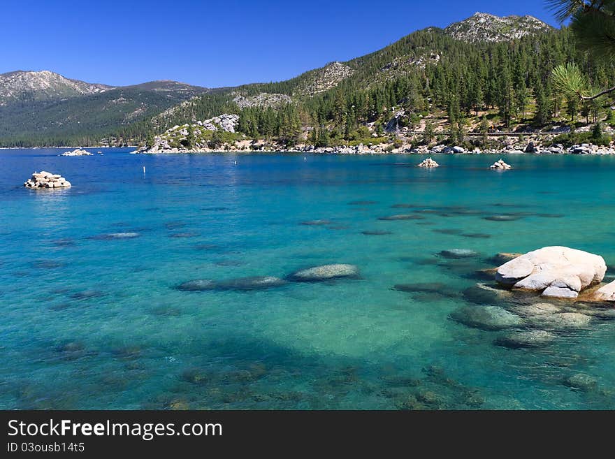 Sand Harbor shore, Lake Tahoe