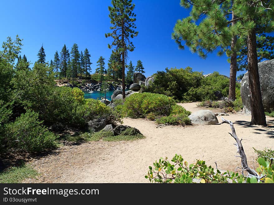 Sand Harbor shore, Lake Tahoe