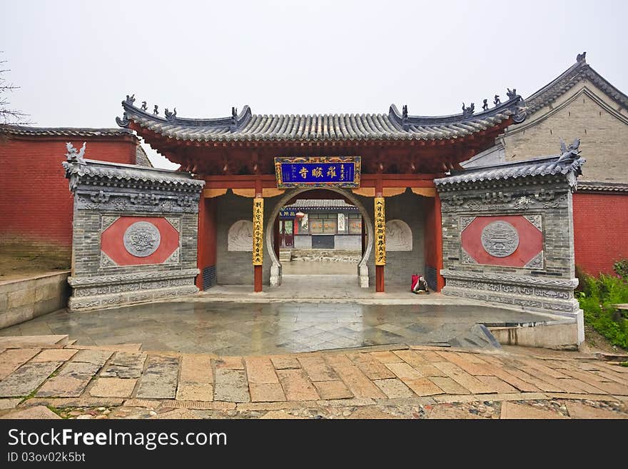 Traditional architecture in chinese temple, with featured door and windows. Traditional architecture in chinese temple, with featured door and windows.