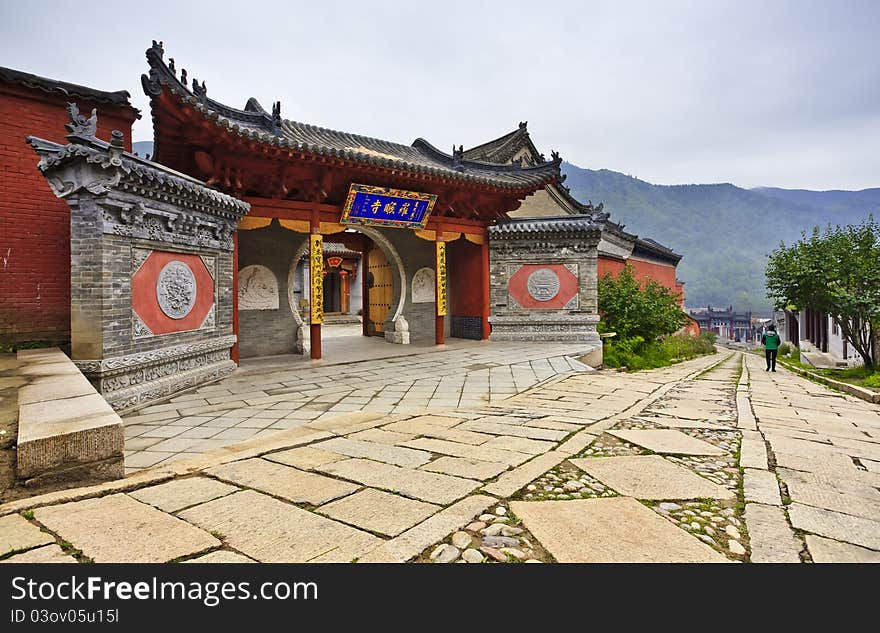 Traditional architecture in chinese temple, with featured door and windows. Traditional architecture in chinese temple, with featured door and windows.