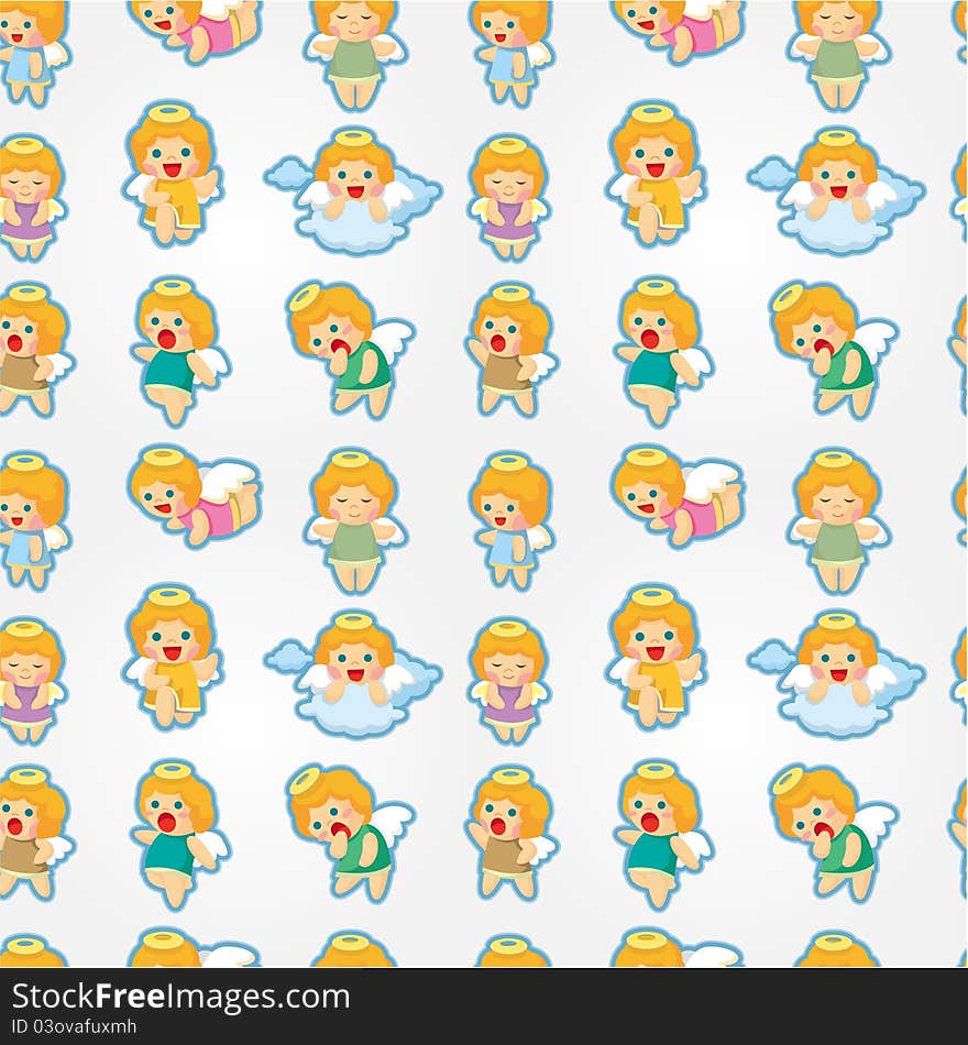 Seamless Angel Pattern