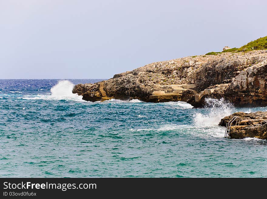 Rock at the sea