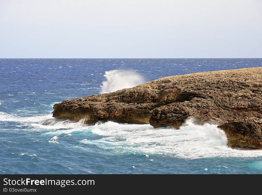 Rock and waves