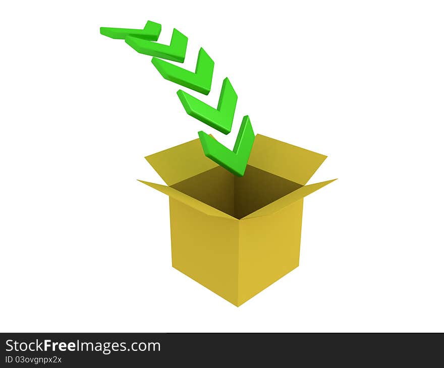 Download Box With Green Arrows