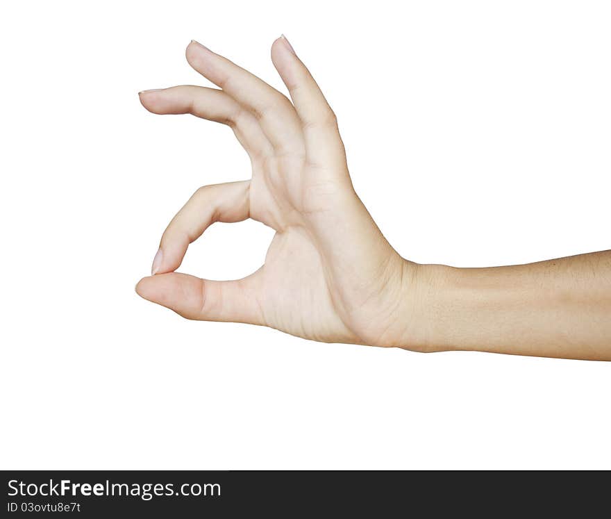 Hand OK sign