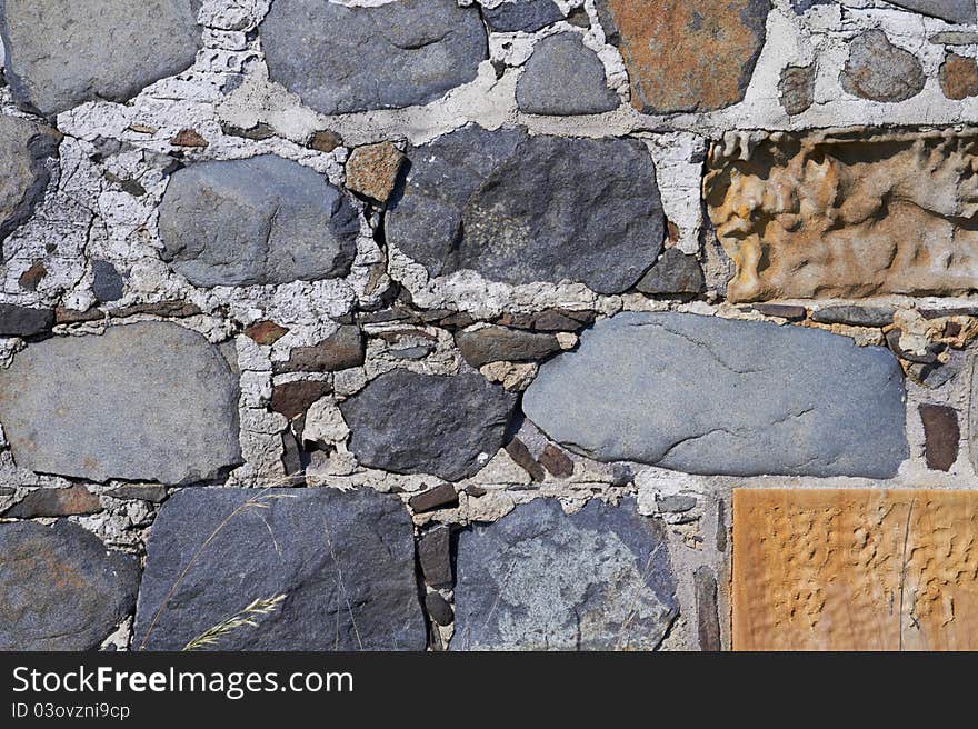 Background texture of ancient stone wall built by Australian convicts. Background texture of ancient stone wall built by Australian convicts.