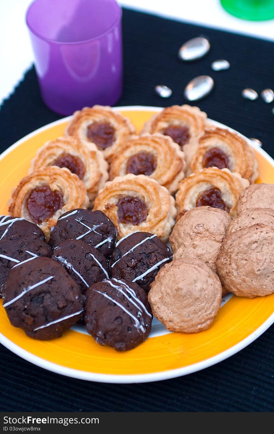 Mixed sweet cakes from Hungary