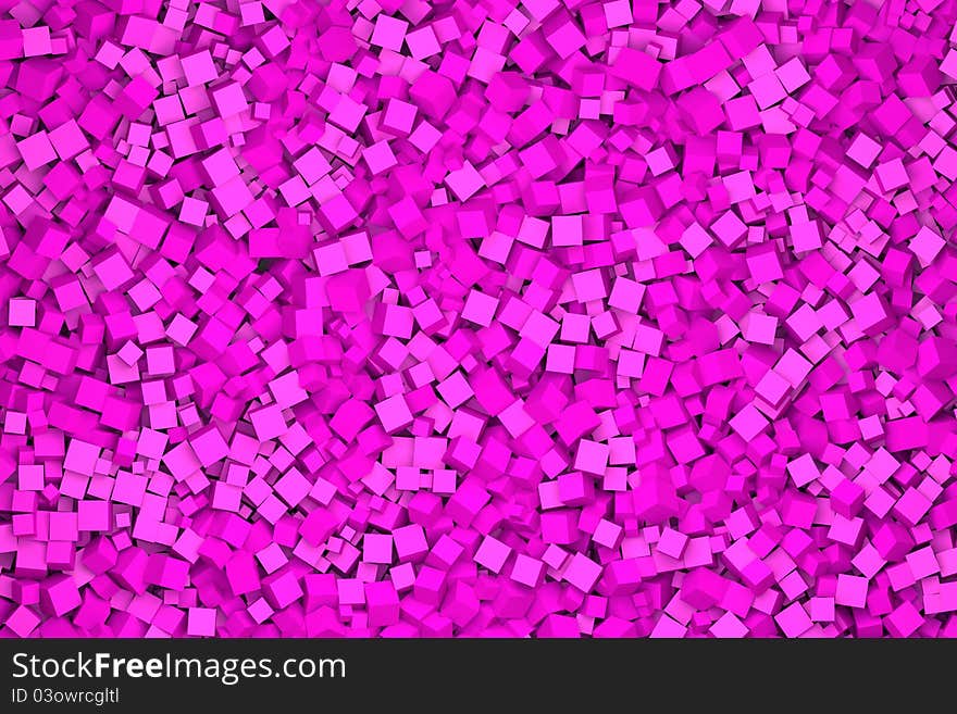 Cubes in pink