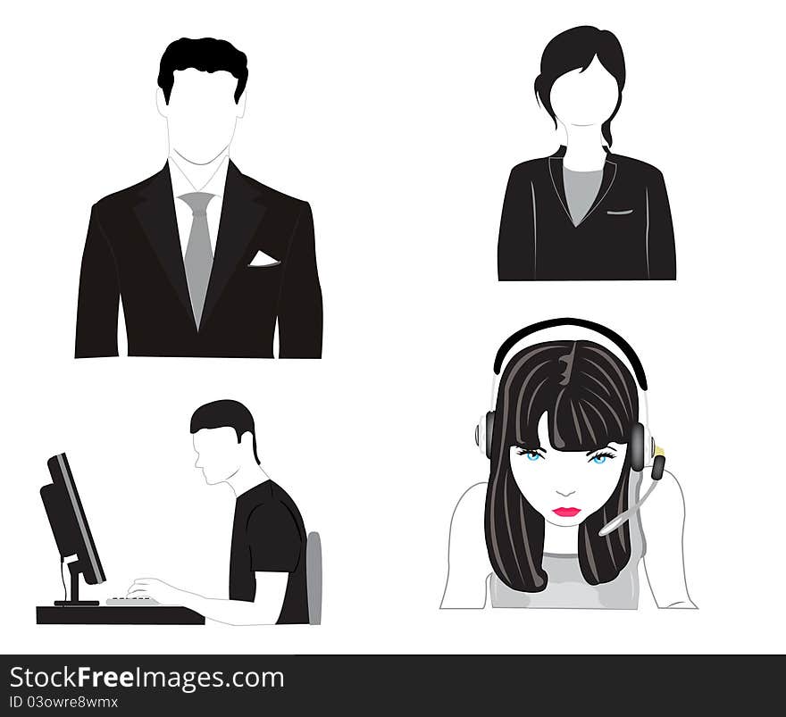 Vector Illustration Of The People