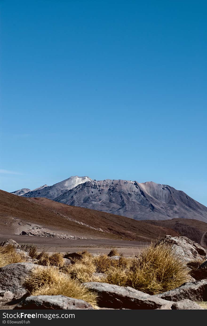 Vulkan Lascar in atacama desert. Vulkan Lascar in atacama desert