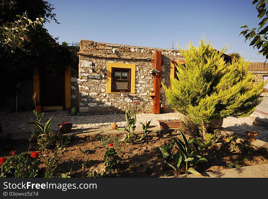 Cottage house, Farmhouse and garden.