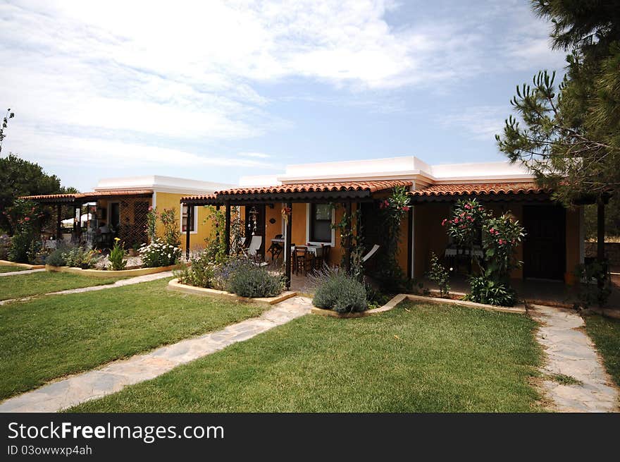 Cottage house, Farmhouse and garden.