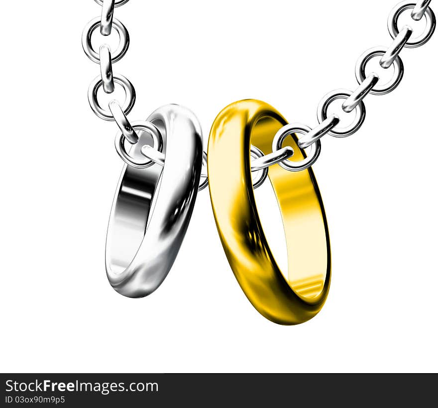 Two wedding rings