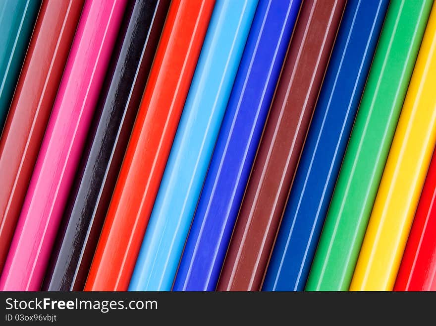 Multicolor pencils as textured background. Multicolor pencils as textured background