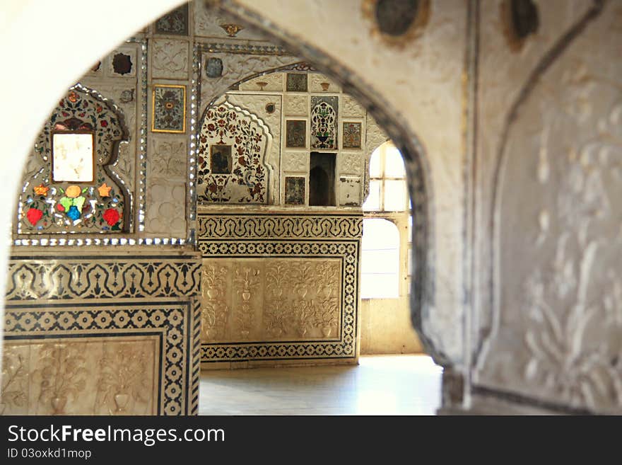 Inside Amber Fort In Jaipur