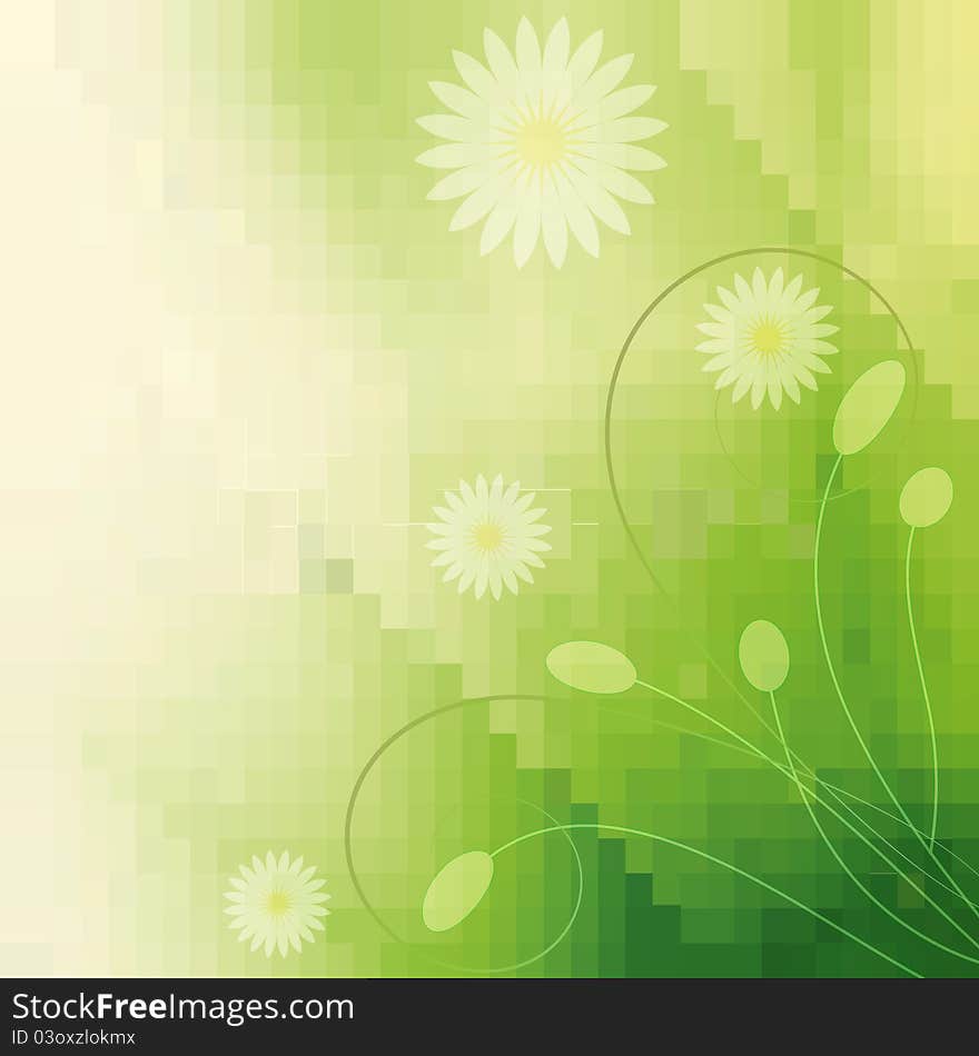 Beautiful floral background. Vector image