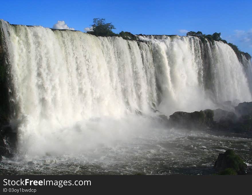 Brazilian side of Iguazu Falls