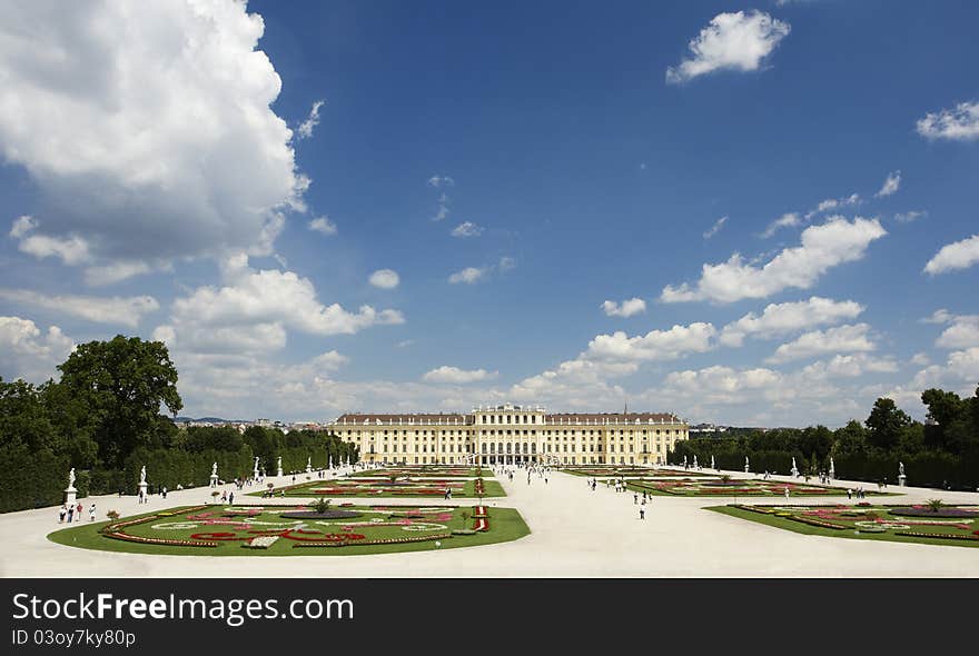 Schonbrunn palace in vienna