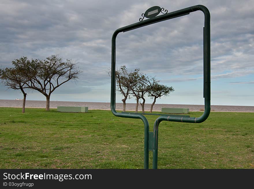 Park abstract scene. frame of trees in an urban scenario. Park abstract scene. frame of trees in an urban scenario.