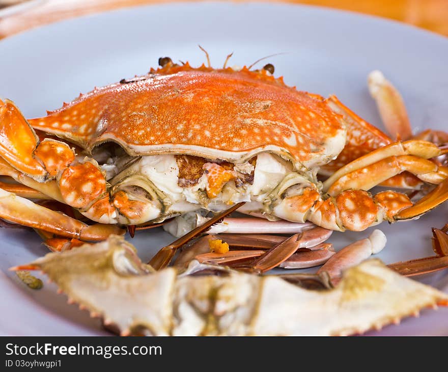 Steamed Crab