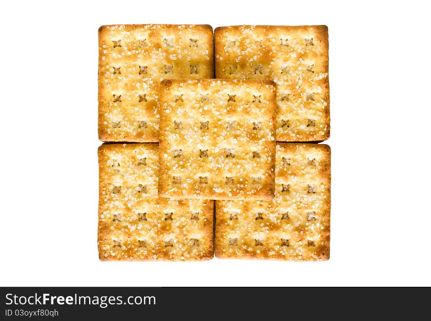 Sugar Crackers on a white background