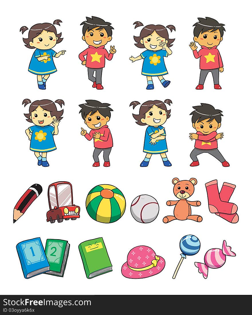 Kids style figure to count and practice