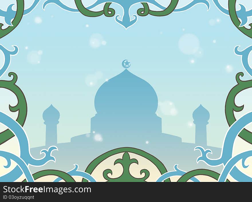 Muslim greeting card