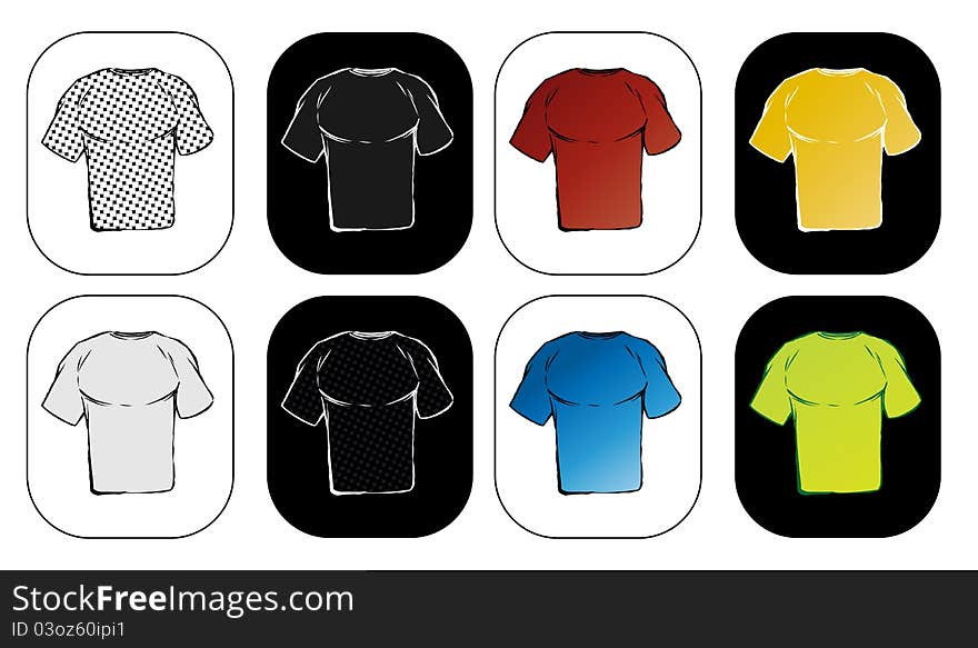 Illustration T-shirt color art concept