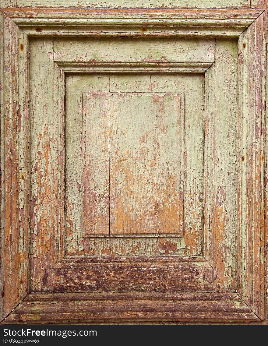 Old doors grunge and cracked background. Old doors grunge and cracked background