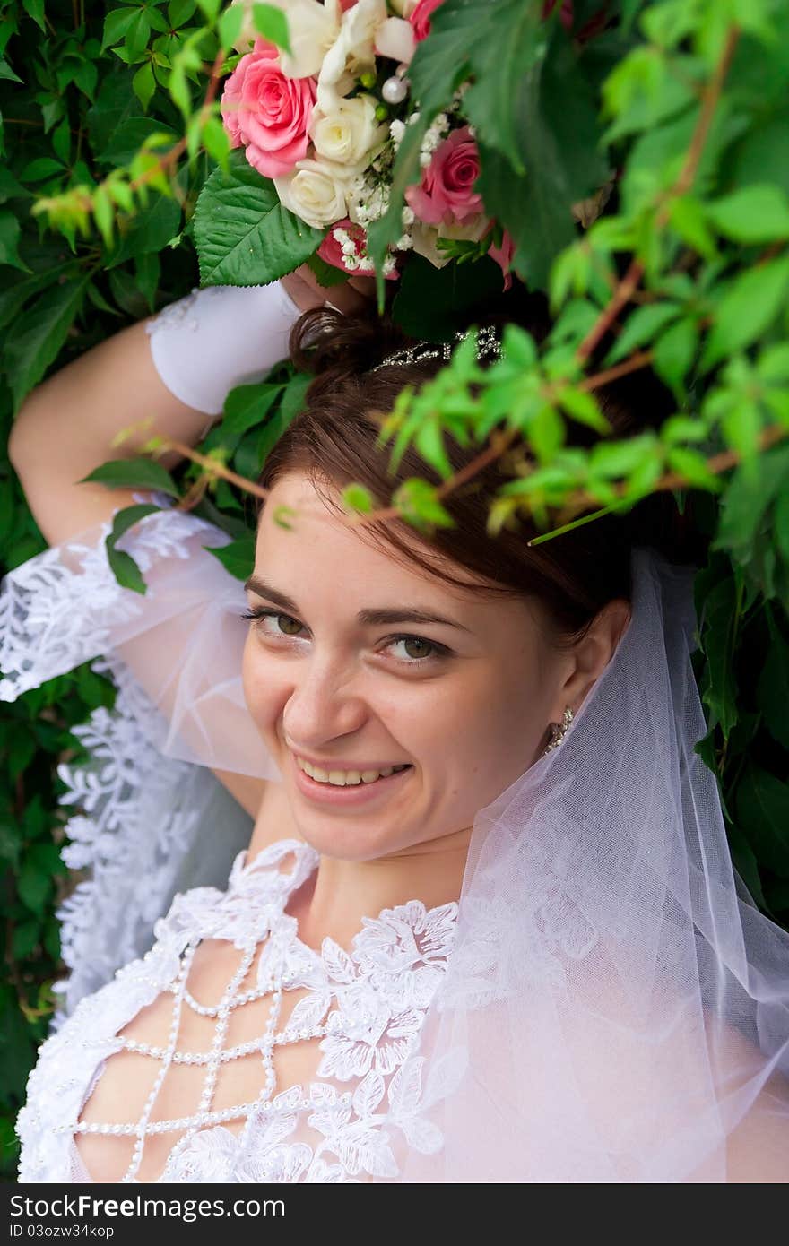 Portrait of a beautiful bride