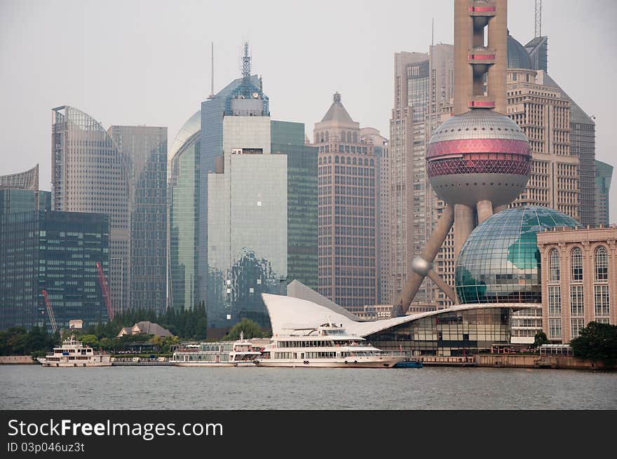 Financial area located at Pudong side, Shanghai is the top business center in china. Financial area located at Pudong side, Shanghai is the top business center in china.