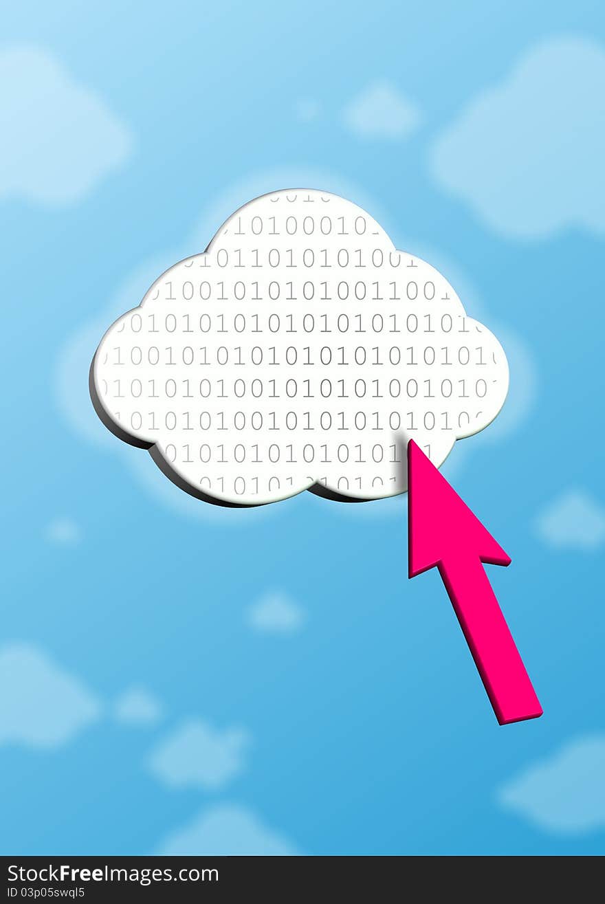 Symbol of cloud computing