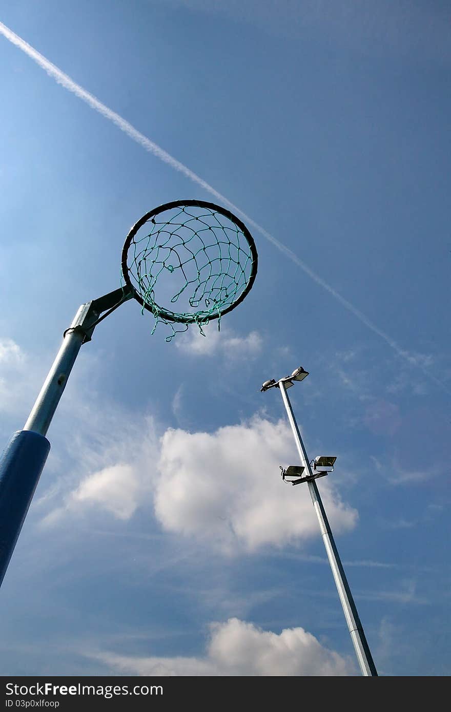 Netball Net with Floodlight