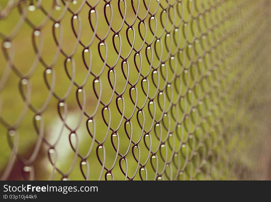 Chain link fence