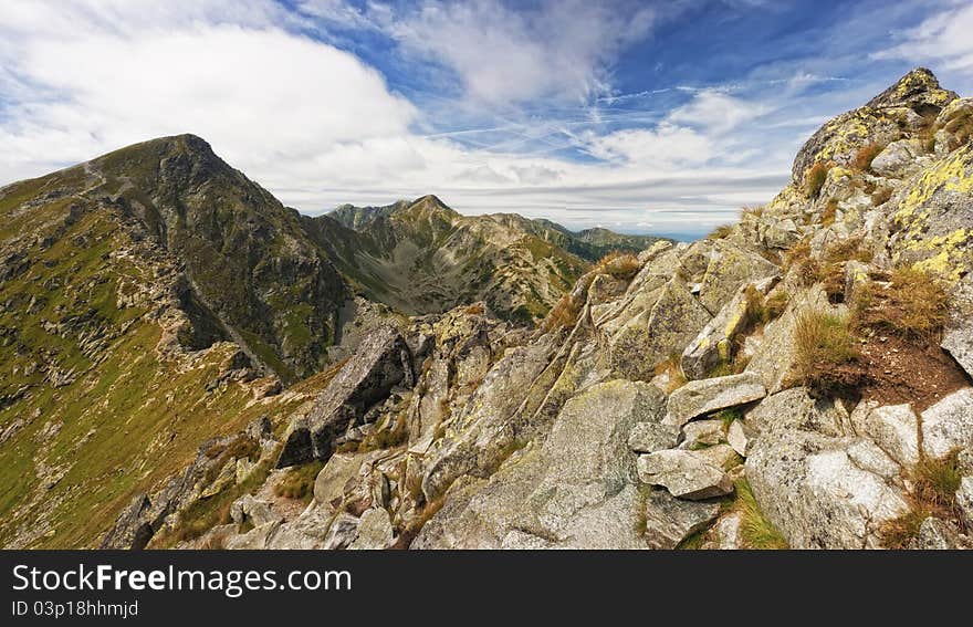 Summer mountains panorama