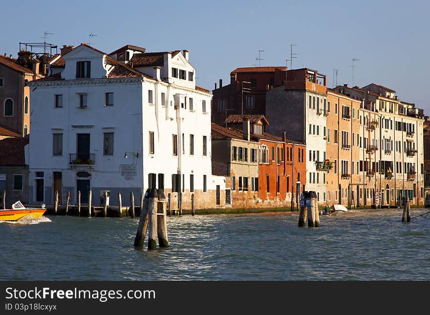 Venezia, italy from the water. Venezia, italy from the water