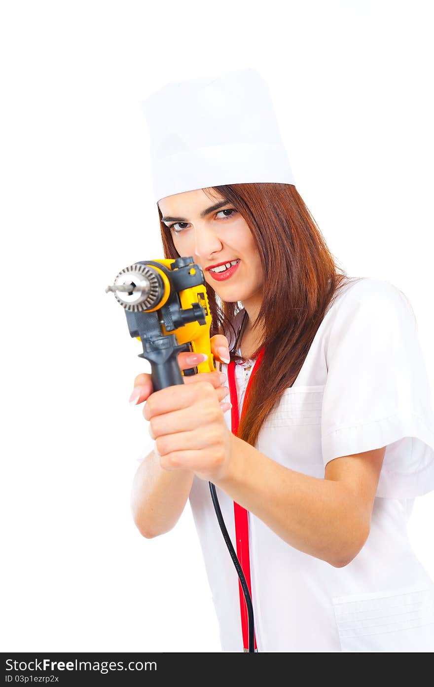 Mad nurse wants to drill you