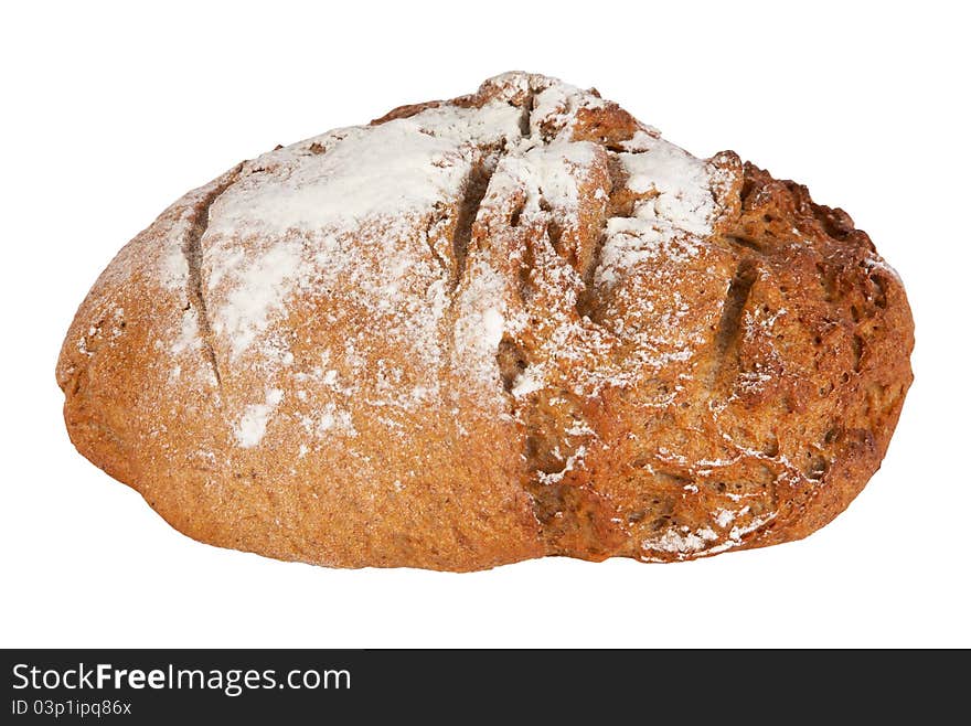 Bread isolated on white. With Clipping Path.