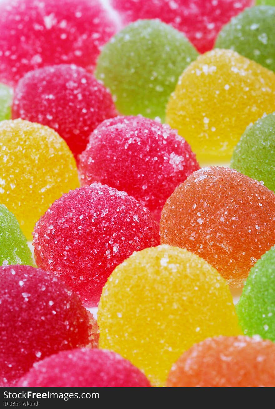 Close-up of Colorful Candies, full frame.