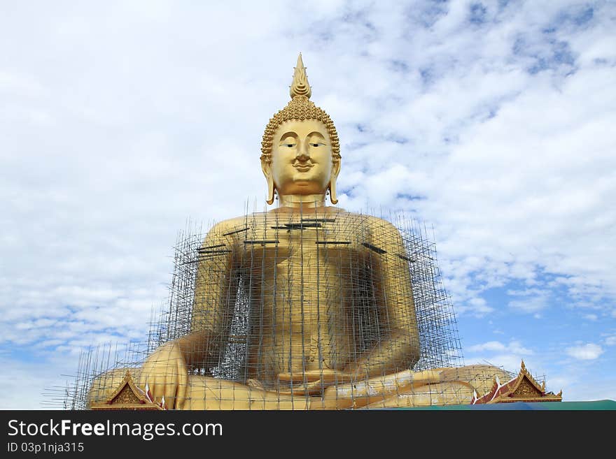 A building buddha is culture of Thailand. A building buddha is culture of Thailand.