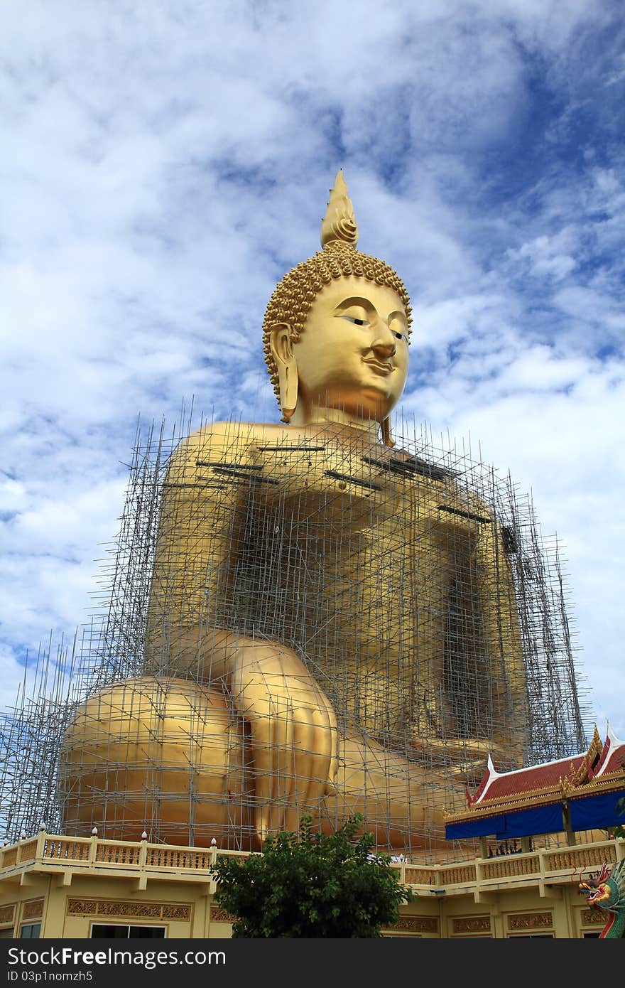 A building buddha is culture  of Thailand. A building buddha is culture  of Thailand.