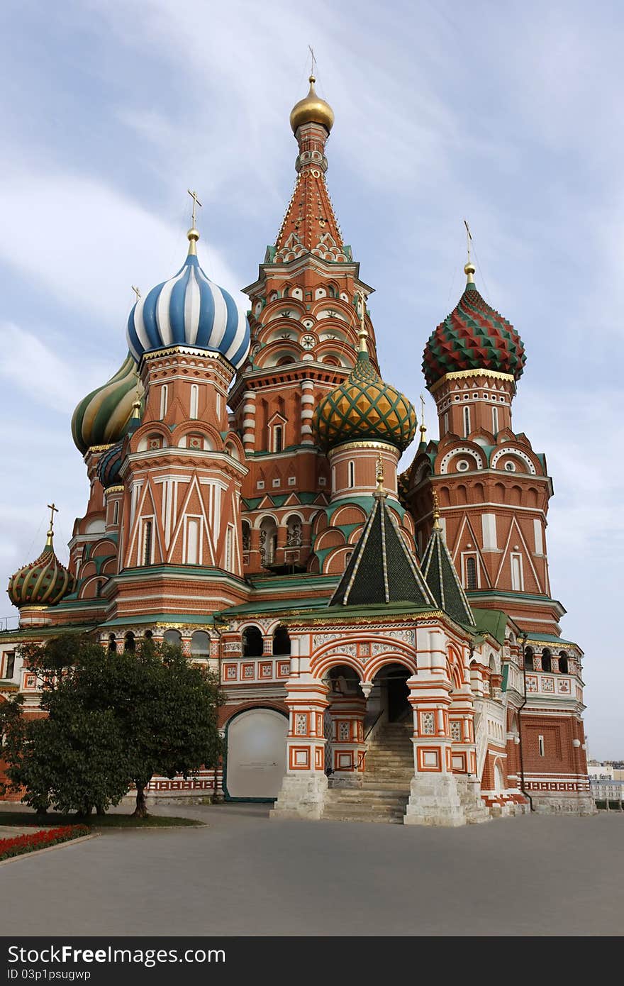 Saint Basil's Cathedral on Red Square in Moscow, Russia, build in 1560