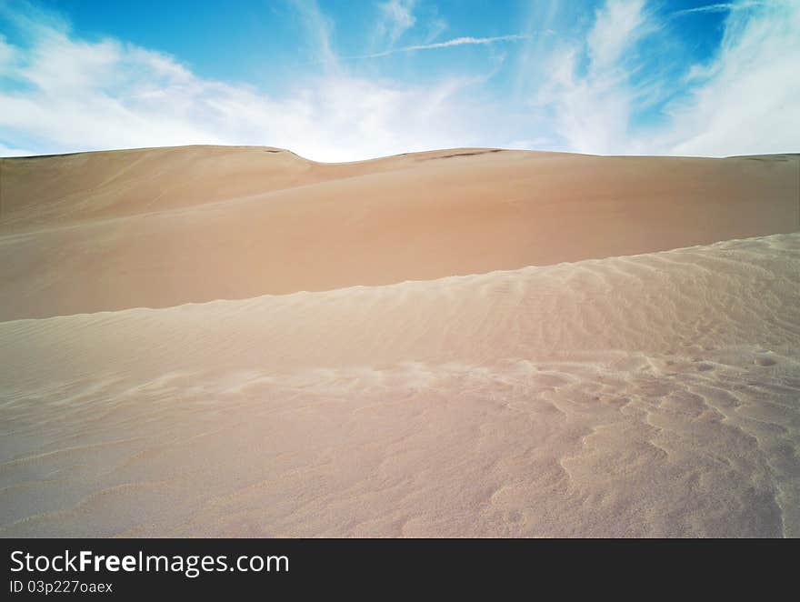 Grand sand dunes national park in Colorado, USA. Grand sand dunes national park in Colorado, USA